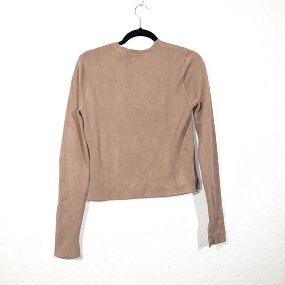New Abercrombie & Fitch Tan Crew Neck Sweater Size Large - Picture 6 of 6